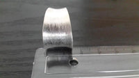 Cargar imagen en el visor de la galería, Silberringe offen breit gebürstet konkav 925 Sterling Silber Ringe matt glänzend
