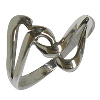 Load image into Gallery viewer, Silberring S-Formen schwungvoll Ring 925er Sterling Silber Damen Schmuck
