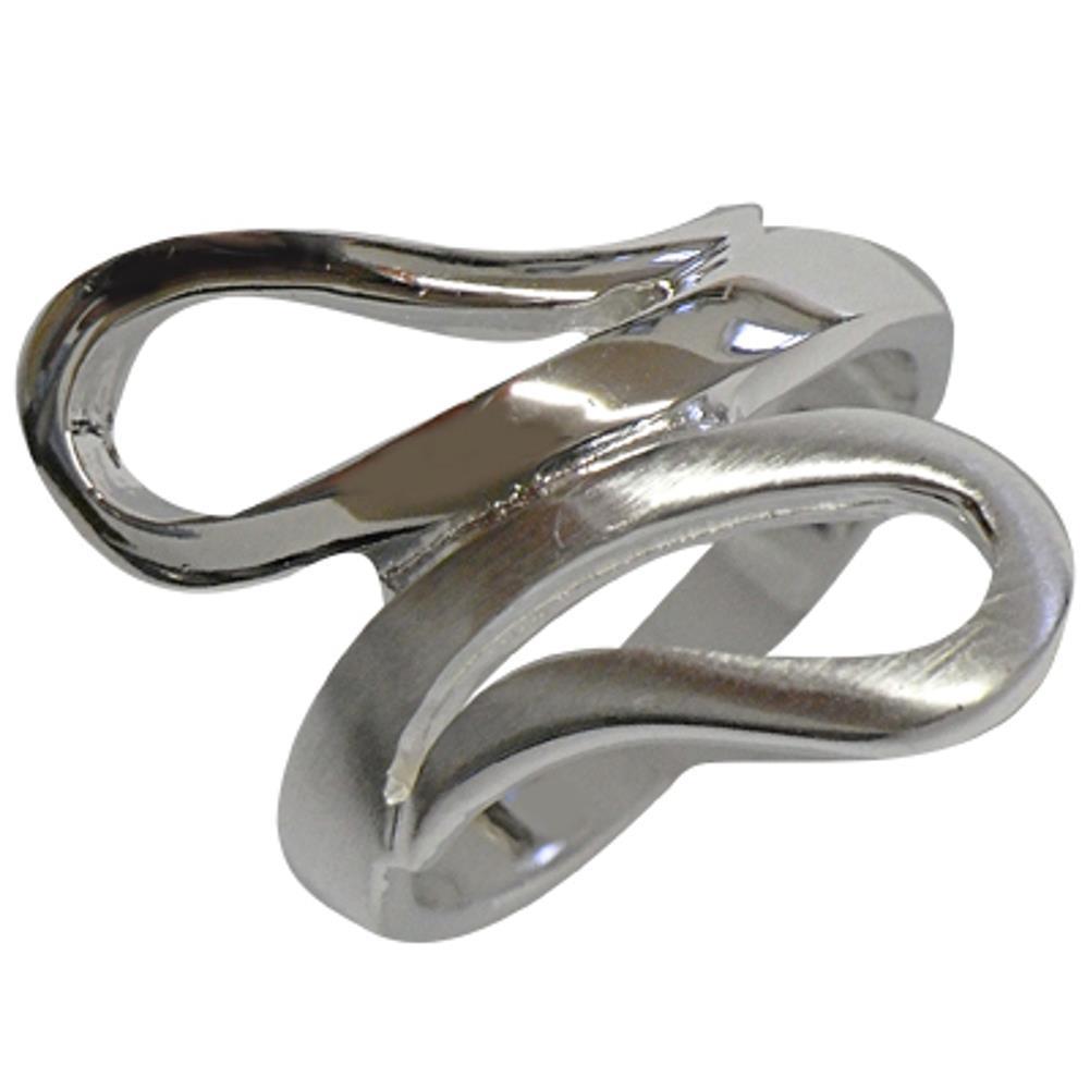 Silberring glänzend gebürstet Schleife Ring 925er Sterling Silber Damen Designer Schmuck Ringe