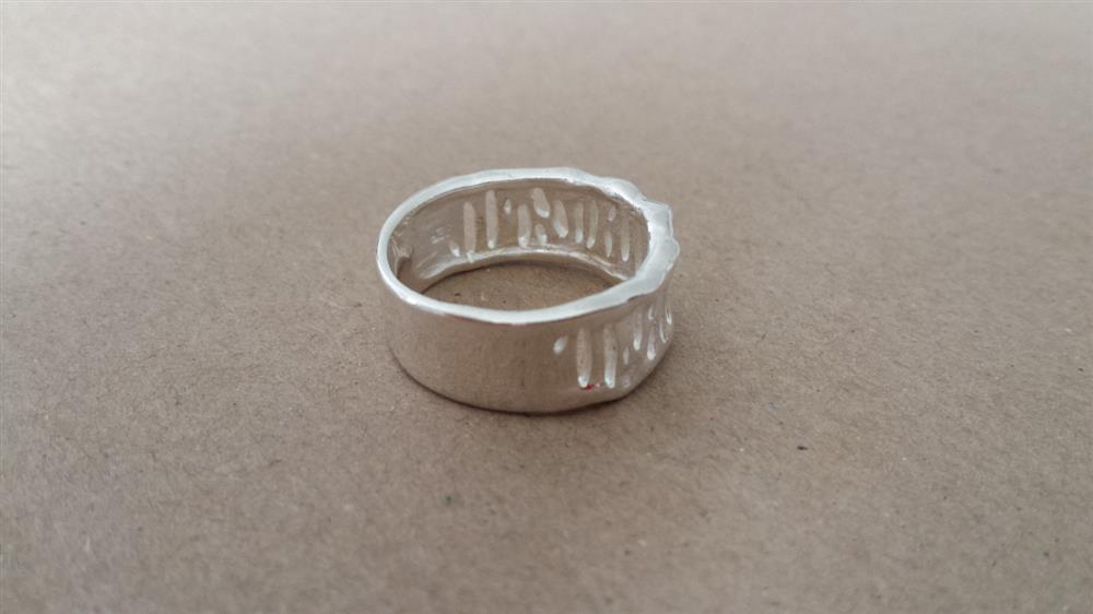 Silberring Löcher oval Ring aus 925er Sterling Silber Silberschmuck Unisex Designer Schmuck Ringe