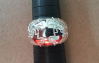 Load image into Gallery viewer, Silberring Puzzle Muster hell oxidiert Ring 925er Sterling Silber Damen Designer Schmuck
