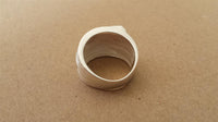 Load image into Gallery viewer, Silberring massiv hell oxidiert gerollt Einkerbungen 925er Sterling Silber Damen Ringe
