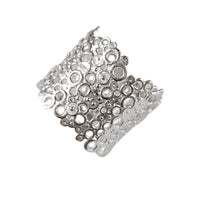 Load image into Gallery viewer, Silberring Lochmuster breit glänzend aus 925er Sterling Silber Damen Silberschmuck Ringe
