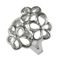 Load image into Gallery viewer, Silberring Blumen filigran drei Ring 925er Sterling Silber Damen Designer Schmuck Ringe
