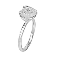 Load image into Gallery viewer, Silberringe Rose weiß glänzend 925 Sterling Damen
