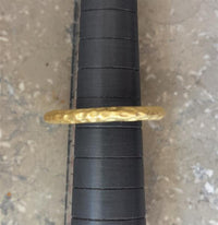 Load image into Gallery viewer, Silberringe Ring 925 Sterling Silber vergoldet dünn gehämmert
