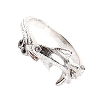 Load image into Gallery viewer, Ring Filigran Delphin Schnörkel 925er Sterling Silber
