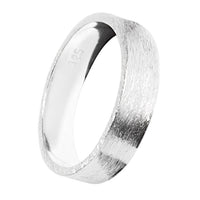 Load image into Gallery viewer, Bandring gerade 5mm breit gebürstet 925 Sterling Silber
