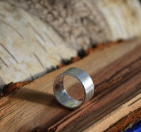 Load image into Gallery viewer, Bandring gerade 9mm breit gebürstet 925 Sterling Silber
