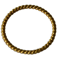 Load image into Gallery viewer, Silberring vergoldet schmal Seil Optik 1mm gold
