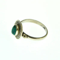 Load image into Gallery viewer, Ring Türkis Zopf Muster oval 925 Sterling Silber
