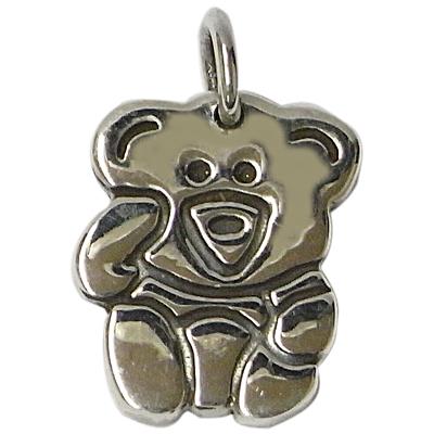Silberanhänger Teddy Bärchen Anhänger aus Sterling Silber 925er Unisex Schmuck