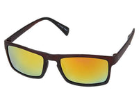 Load image into Gallery viewer, Sonnenbrille schmal eckig Brille verspiegelt 400 UV zweifarbig braun grün grau blau
