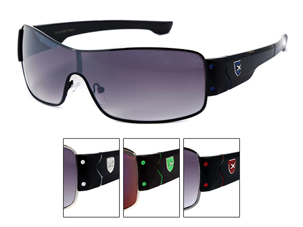 LOOX Sonnenbrille Pilotenbrille 400UV X-Emblem Monoglas - Modell Bahamas & Ibiza