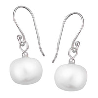 Cargar imagen en el visor de la galería, Perlenohrringe Perlen 925 Sterling Silber Ohrringe Ohrhänger Perlen weiß
