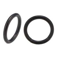 Load image into Gallery viewer, Universal Piercing Segmentring Klicker Edelstahl schwarz Piercingring
