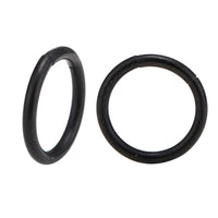 Load image into Gallery viewer, Universal Piercing Segmentring Klicker Edelstahl schwarz Piercingring
