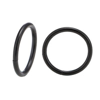 Load image into Gallery viewer, Universal Piercing Segmentring Klicker Edelstahl schwarz Piercingring
