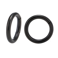 Load image into Gallery viewer, Universal Piercing Segmentring Klicker Edelstahl schwarz Piercingring
