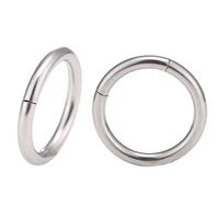 Load image into Gallery viewer, Universal Piercing Segmentring Klicker Edelstahl silbern Piercingring
