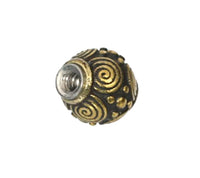 Cargar imagen en el visor de la galería, Kugel Bauchnabelpiercing Brass Edelstahl gold
