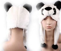Load image into Gallery viewer, Tiermütze Norwegermütze Nepalmütze Panda Fluffy Plush Hats Animal Design
