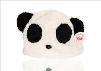 Load image into Gallery viewer, Tiermütze Beanie Mütze Skimütze Tiergesicht Panda Bär unisex in Weiß
