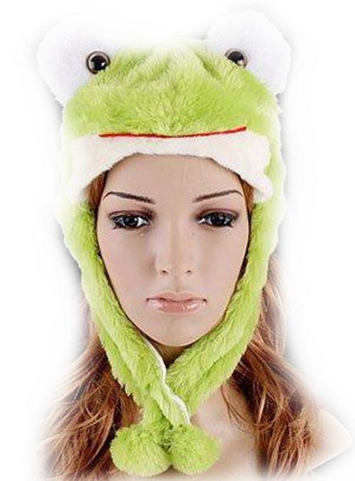 Tiermütze Fellmütze Frosch Fluffy Plush Hat Unisex Animal Design