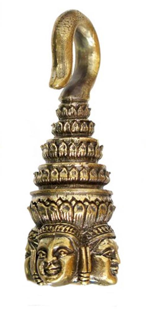 Ohrgewichte Piercing Messing Haken Ohrhänger antik gold 4mm 6mm Calavera Buddha
