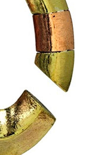 Load image into Gallery viewer, Piercing Ohrgewicht gold rotgold 8mm Kupfer Messing 23,5g 50mm Mandel Creolen
