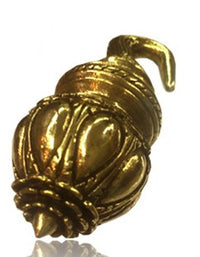 Load image into Gallery viewer, Piercing 90g Ohrgewicht Brass gold Tropfen Hook 6mm
