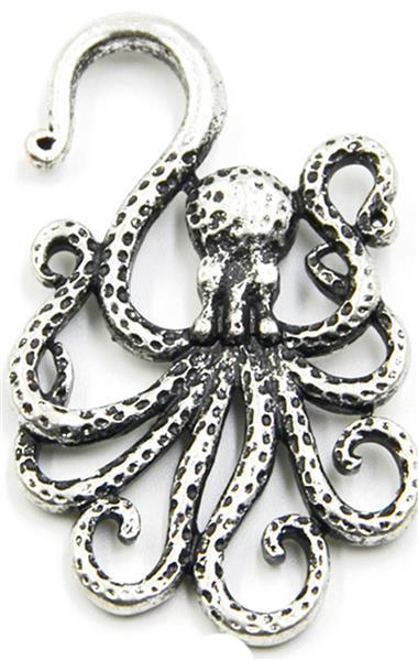 Piercing Ohrgewicht Messing 15,5g Oktopus 4mm Hook