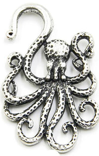 Cargar imagen en el visor de la galería, Piercing Ohrgewicht Messing 15,5g Oktopus 4mm Hook
