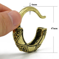 Load image into Gallery viewer, Piercing Ohrgewicht 29g Messing Creolen Hoops 6mm Hook
