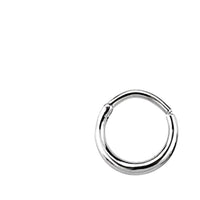 Load image into Gallery viewer, Klapp Segmentring Piercing Sichel Edelstahl Gold PVD
