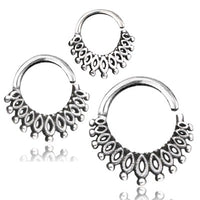 Load image into Gallery viewer, Piercing Ring 925 Silber Labret Tragus Septum Mandel
