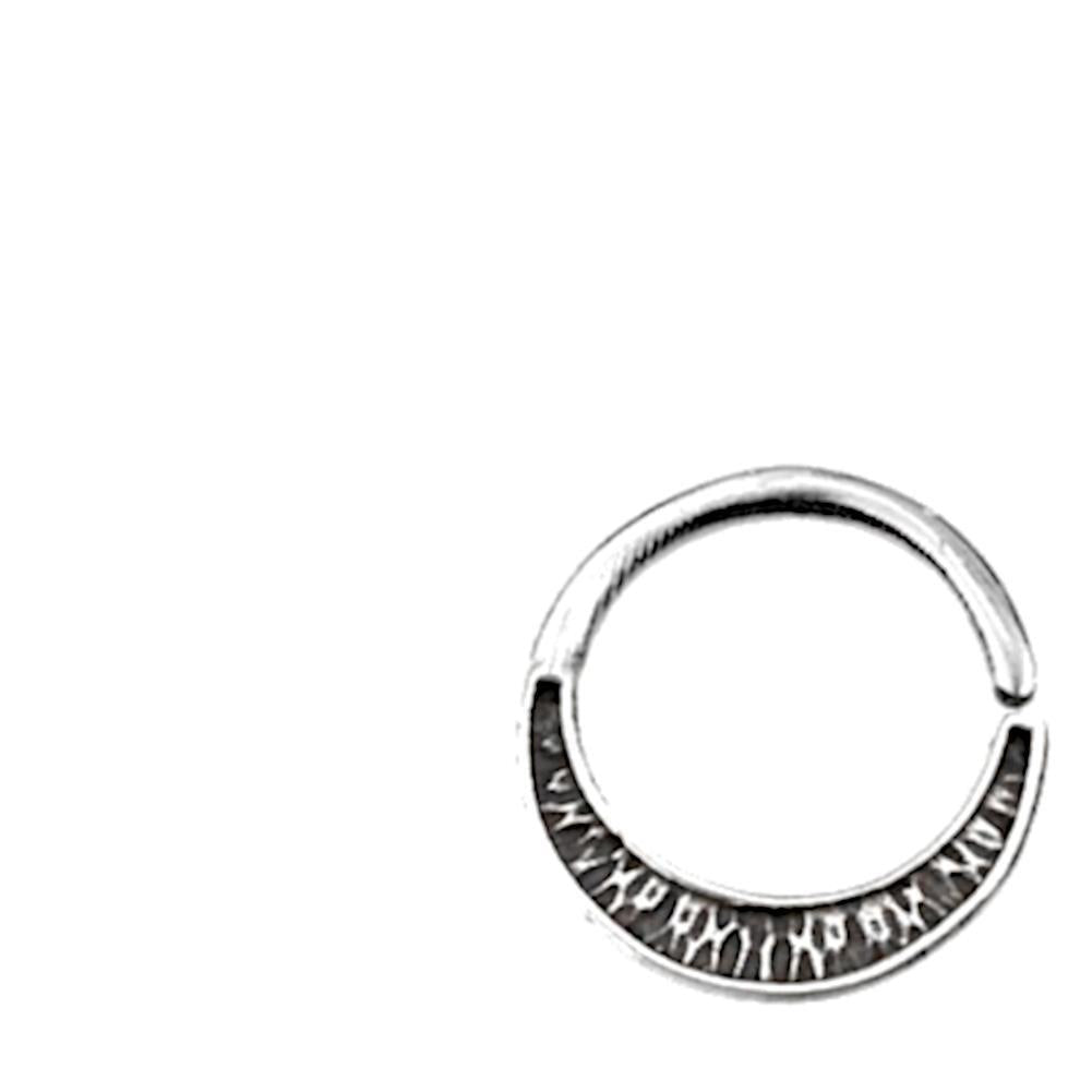 Piercing Ring 925 Silber Labret Tragus Septum oxidiert
