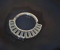 Cargar imagen en el visor de la galería, Piercing Ring 925 Silber Labret Tragus Septum Segmente
