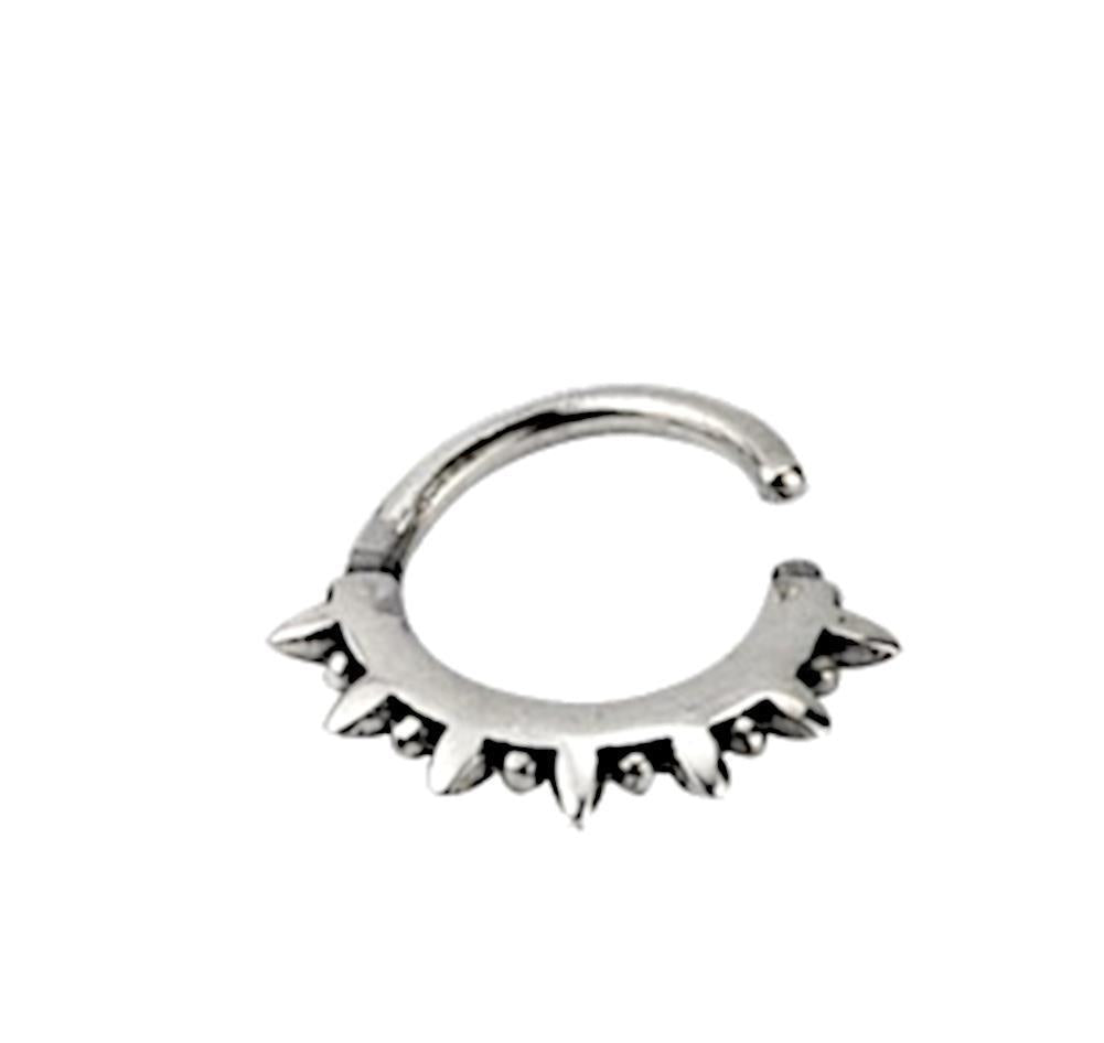 Piercing Ring 925 Silber Labret Tragus Septum Stacheln