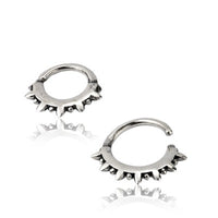 Cargar imagen en el visor de la galería, Piercing Ring 925 Silber Labret Tragus Septum Stacheln
