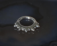 Cargar imagen en el visor de la galería, Piercing Ring 925 Silber Labret Tragus Septum Stacheln
