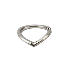 Cargar imagen en el visor de la galería, Piercing Ring 925 Silber Labret Tragus Septum Zacke
