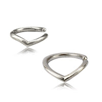 Cargar imagen en el visor de la galería, Piercing Ring 925 Silber Labret Tragus Septum Zacke
