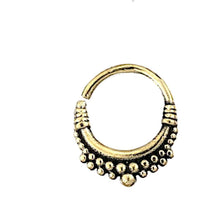 Load image into Gallery viewer, Septum Piercing Messing 1.2mm Kreise Seil
