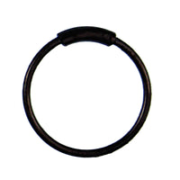 Load image into Gallery viewer, Nostril Piercing Nasenringe Ring Rohr gebogen Stahl eloxiert mit Titan filigran
