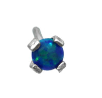 Load image into Gallery viewer, Nostril Piercing Silber Nasenstecker Stein 0.8mm
