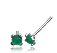 Load image into Gallery viewer, Nostril Piercing Silber Nasenstecker Stein 0.8mm
