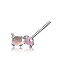 Load image into Gallery viewer, Nostril Piercing Silber Nasenstecker Stein 0.8mm
