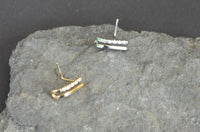 Cargar imagen en el visor de la galería, Pin Stecker 0,8mm Nostril Ohr Kristall L-Form Klammer
