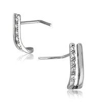 Cargar imagen en el visor de la galería, Pin Stecker 0,8mm Nostril Ohr Kristall L-Form Klammer
